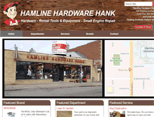 Tablet Screenshot of hamlinehardwarehank.com